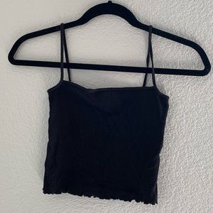 Black crop top